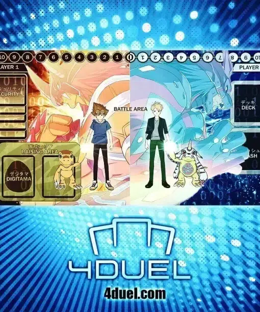 Agumon y Gabumon Custom Playmat