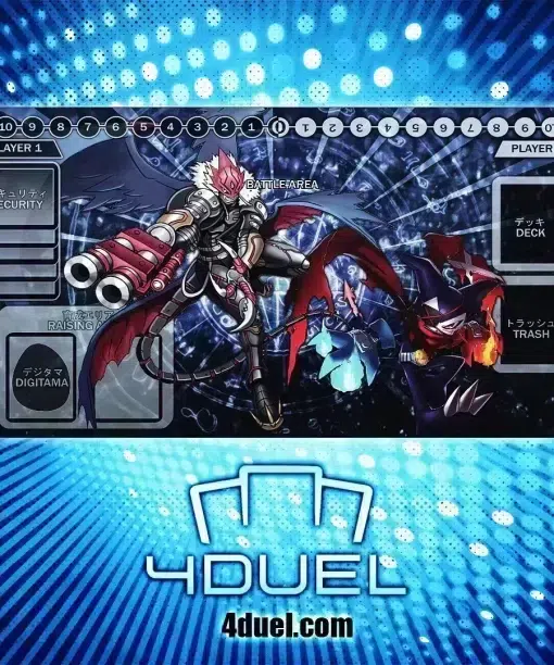 Beelzemon X Custom Playmat