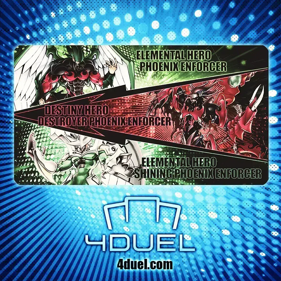 Destiny HERO Destroyer Phoenix Enforcer Custom Playmat