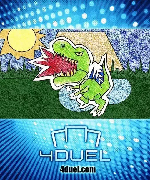 Doodle Beast Tyranno Custom Playmat