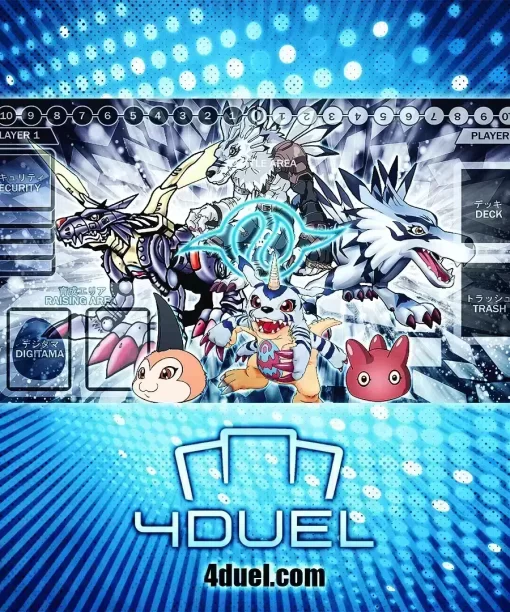 Gabumon Emblem Custom Playmat