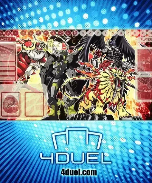 GallantmonBeelzemon Custom Playmat