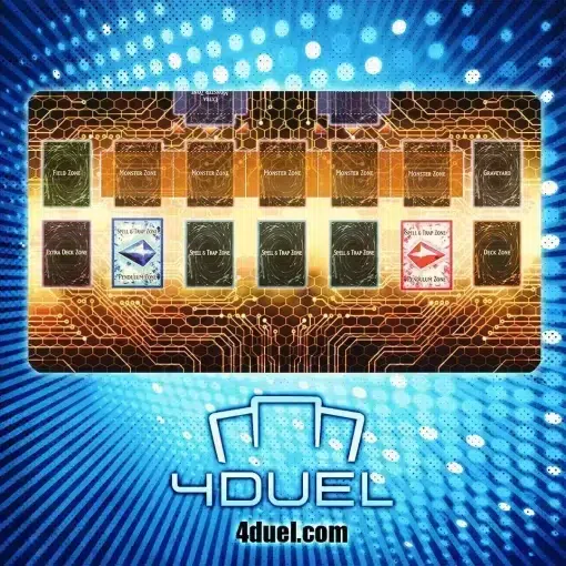 YUGIOH GOLD CUSTOM PLAYMAT