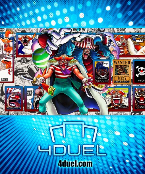 Buggy the Star Clown One Piece Custom Playmat