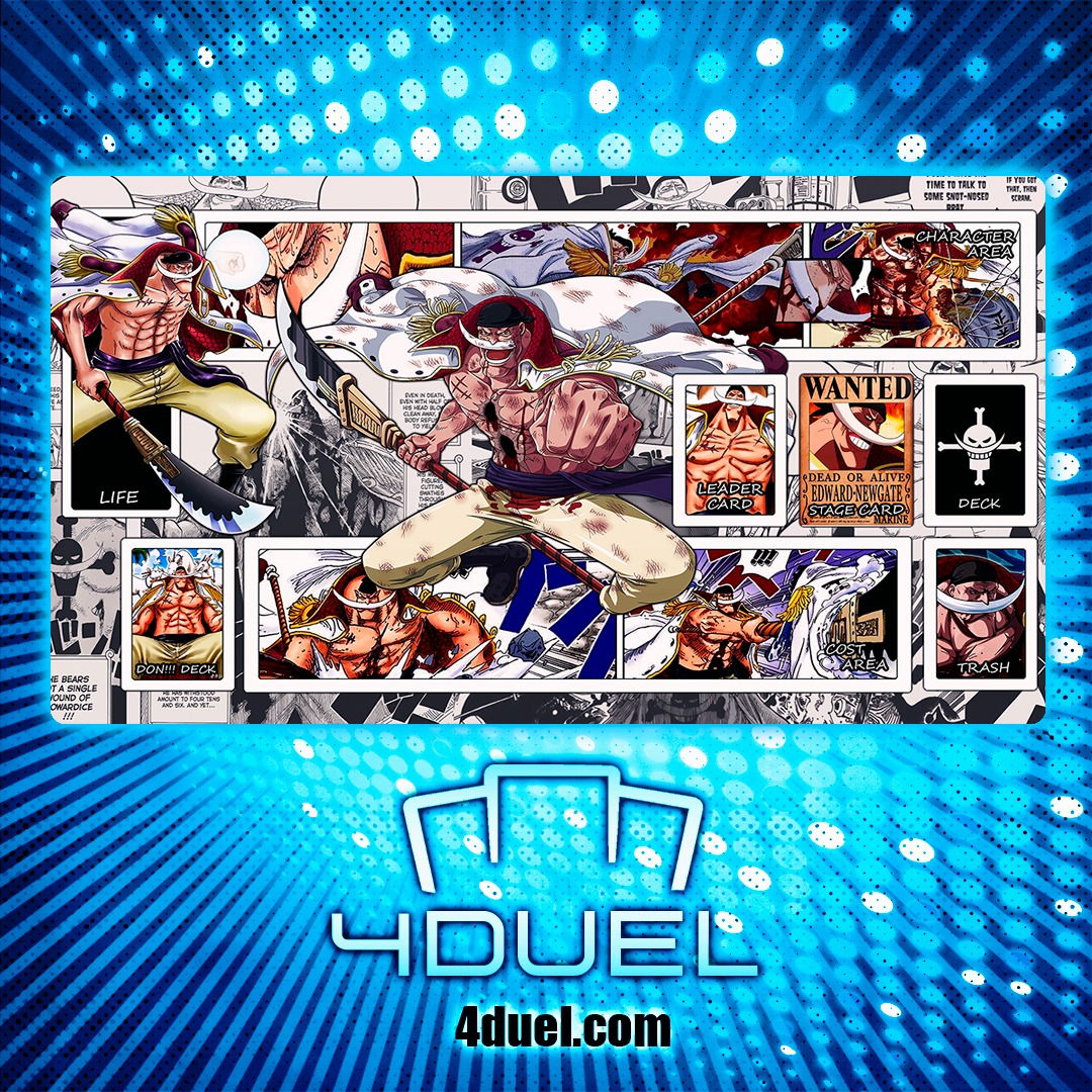 Edward newgate one piece custom playmat