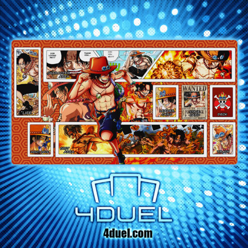 Portgas D. Ace One Piece Custom Playmat