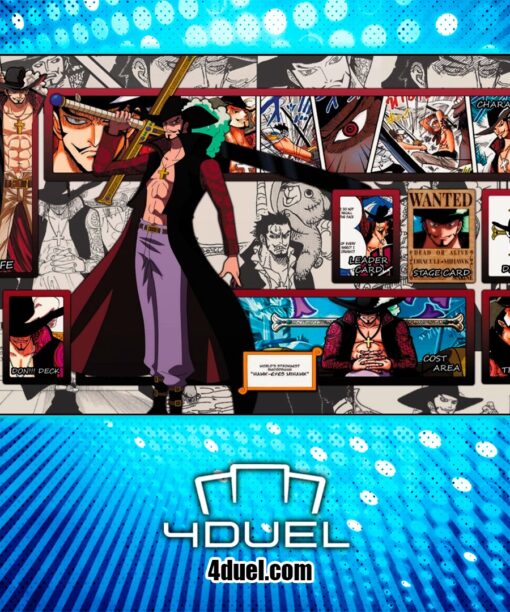 Dracule Mihawk One Piece Custom Playmat